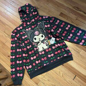 Kuromi Hello Kitty and‎ Friends Hoodie NWT Size Large